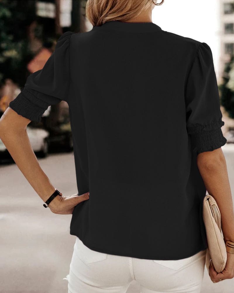 Alara | Blusa Elegante con Scollo a V per Donna, Moderna e Versatile in Fucsia 8