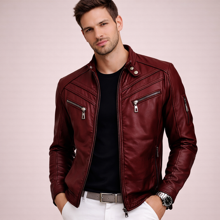 Aldo | Giacca in Pelle Uomo – Elegante, Comfortevole & Moderna 4