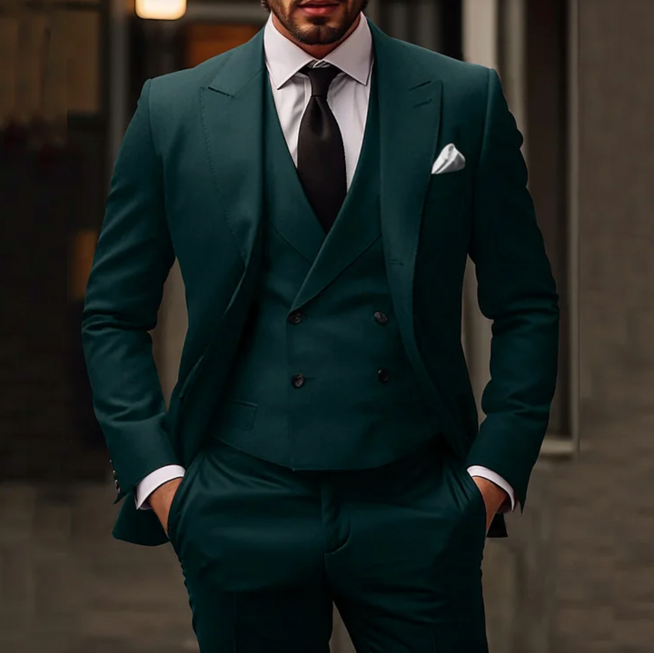 Alessandro | Completo Uomo Elegante – Set 3 Pezzi, Blazer, Gilet & Pantaloni Abbinati 2