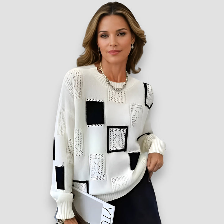 Alice | Maglione a quadri eleganti 1