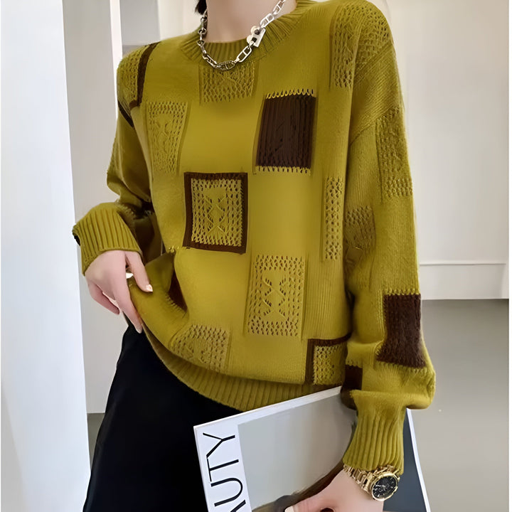 Alice | Maglione a quadri eleganti 3