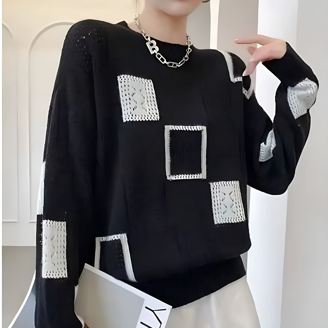 Alice | Maglione a quadri eleganti 4