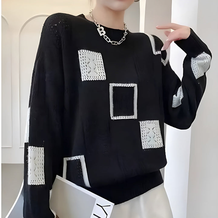 Alice | Maglione a quadri eleganti 4