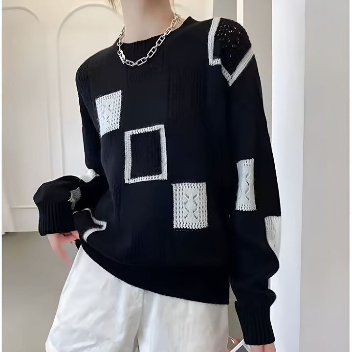 Alice | Maglione a quadri eleganti 5