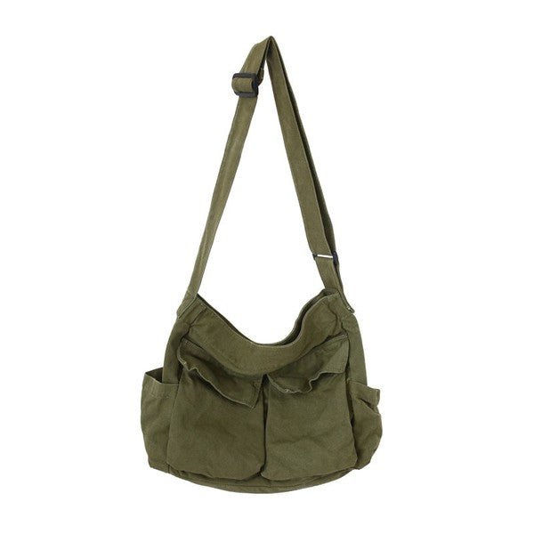 Alina | Ampia borsa tote in tela con tracolla regolabile 5