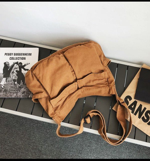 Alina | Ampia borsa tote in tela con tracolla regolabile 6