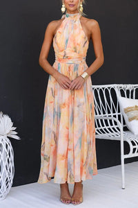 Eleanor | moderno e comodo Abito maxi a fiori