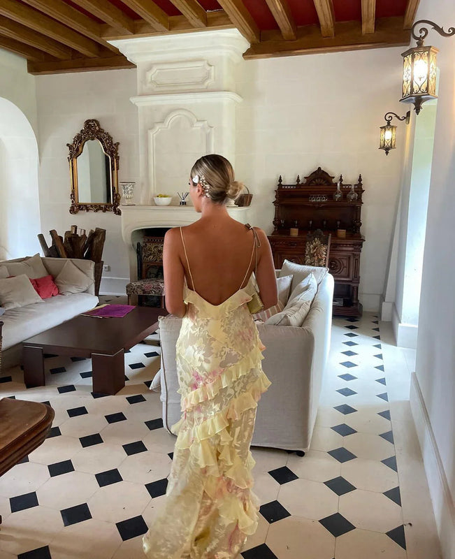 Allegra | Abito Lungo Elegante Cerimonia Estivo Fluido Femminile 5