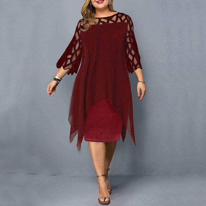 Allegra | Abito Midi Elegante – Comfort, Stile & Maniche in Pizzo 2