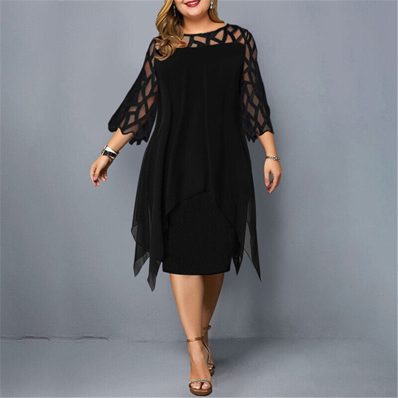 Allegra | Abito Midi Elegante – Comfort, Stile & Maniche in Pizzo 3