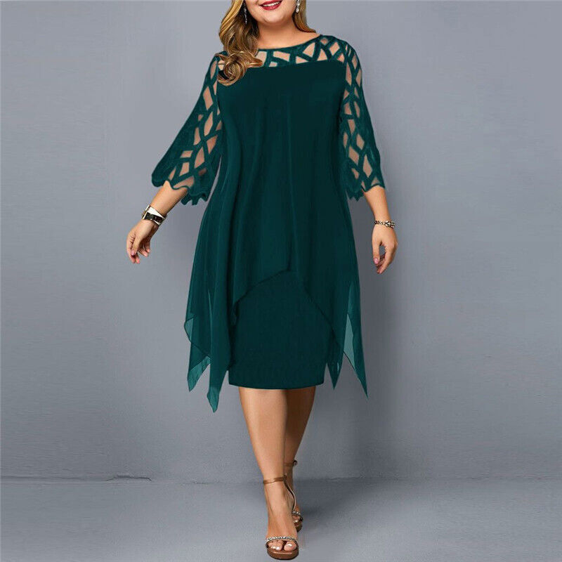 Allegra | Abito Midi Elegante – Comfort, Stile & Maniche in Pizzo 6