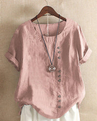 Emma | Top in lino dal design arioso e raffinato