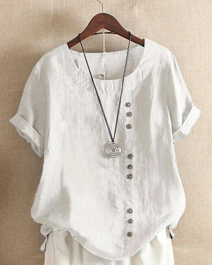 Allegra | Canottiere Donna Lino Elegante Ampia Estiva Casual 1