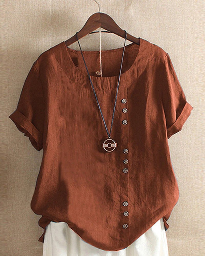 Allegra | Canottiere Donna Lino Elegante Ampia Estiva Casual 2