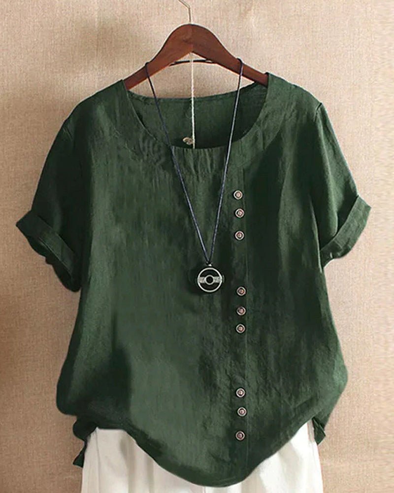 Allegra | Canottiere Donna Lino Elegante Ampia Estiva Casual 4