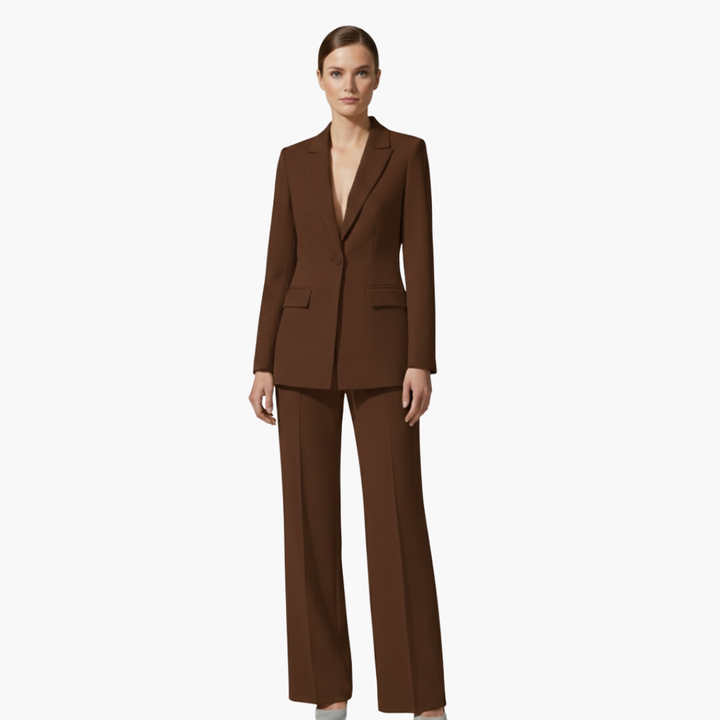 Allegra | Completo Donna Elegante – Tailleur Donna Elegante in Azzurro con Blazer e Pantaloni Coordinati 4