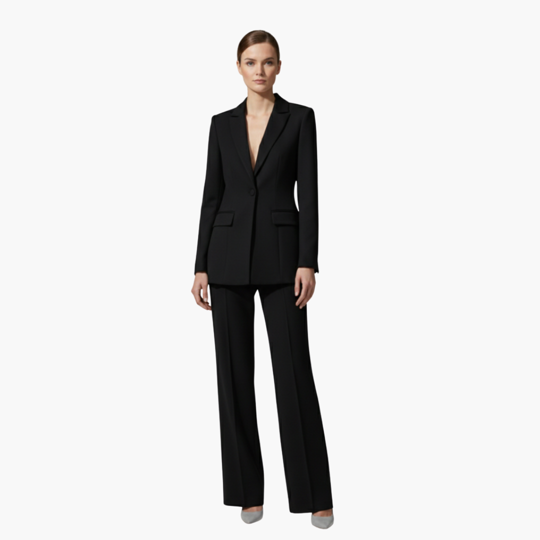 Allegra | Completo Donna Elegante – Tailleur Donna Elegante in Azzurro con Blazer e Pantaloni Coordinati 6