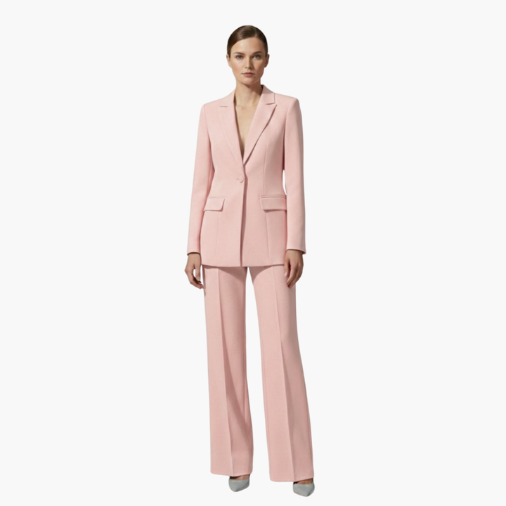 Allegra | Completo Donna Elegante – Tailleur Donna Elegante in Azzurro con Blazer e Pantaloni Coordinati 7