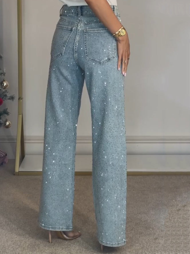 Allegra | Jeans Eleganti Donna – Vita Alta, Glitterati & Versatili 2