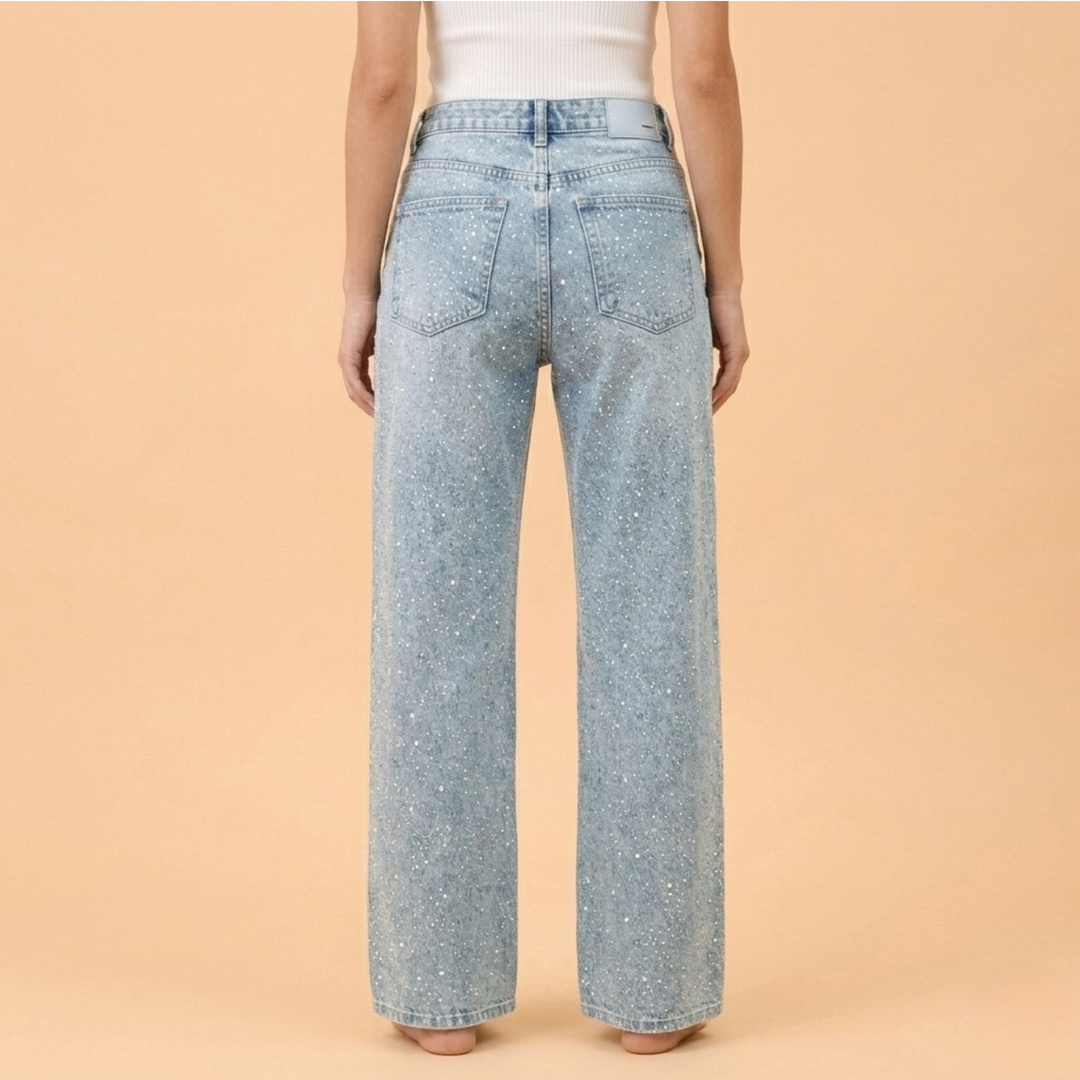 Allegra | Jeans Eleganti Donna – Vita Alta, Glitterati & Versatili 5