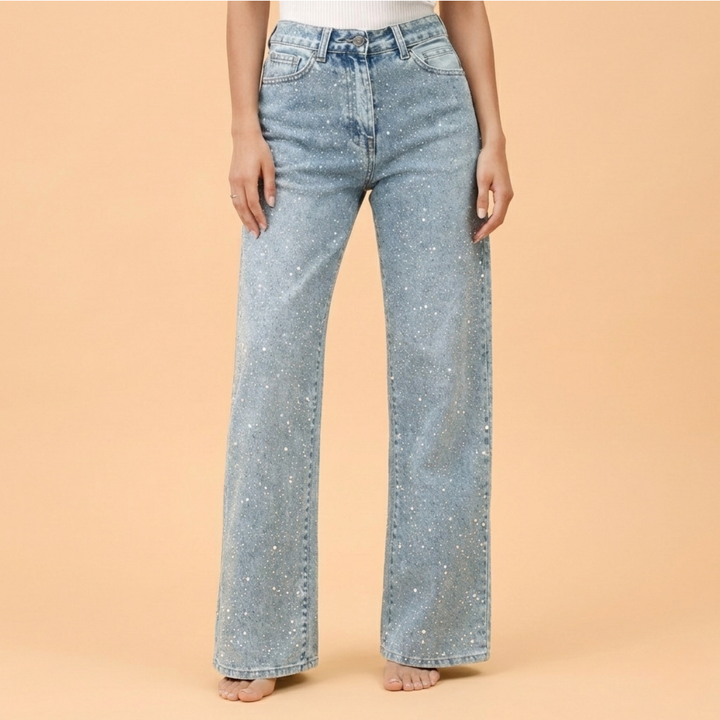 Allegra | Jeans Eleganti Donna – Vita Alta, Glitterati & Versatili 6