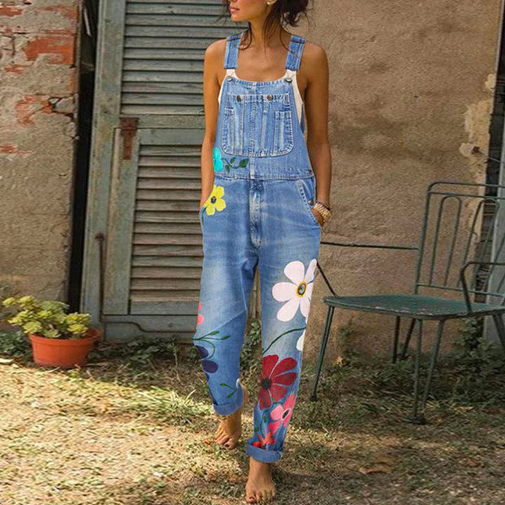 Allegra | Tuta Floreale Elegante – Denim di Alta Qualità, Versatile &amp; Chic 1