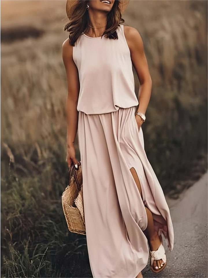 Alyssa | Elegante e Comodo Maxi Abito Senza Maniche da Donna 2