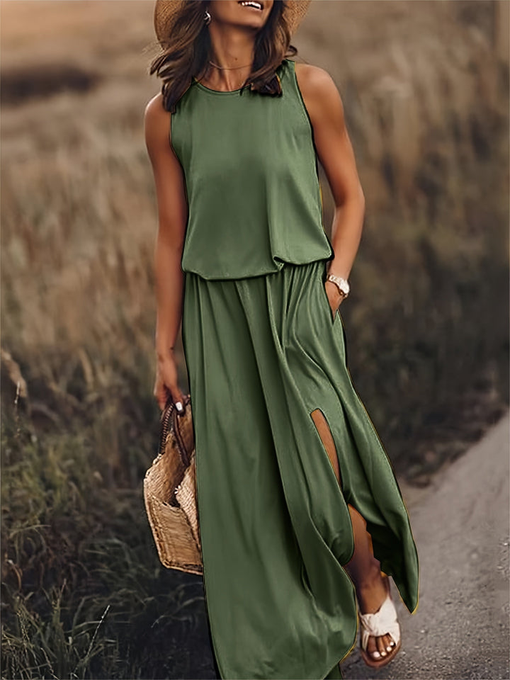 Alyssa | Elegante e Comodo Maxi Abito Senza Maniche da Donna 6