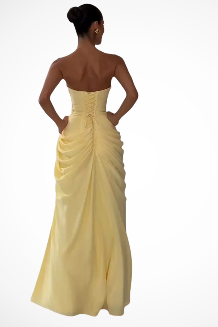 Alyssa | Elegante e Comodo Maxi Abito da Donna con Spacco Laterale 4