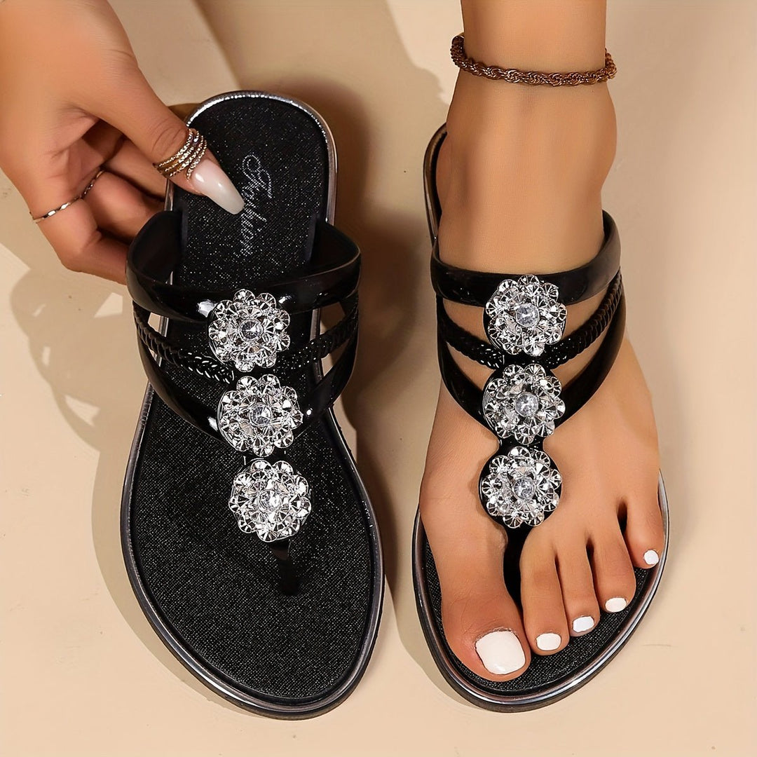 Alyssa | Eleganti e Glamour Sandali da Donna con Cinturino a T 1