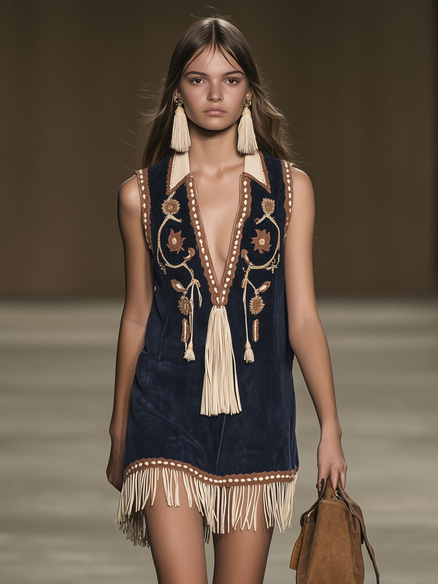 Amara | Leggero, Elegante &amp; Giocoso Miniabito da Donna in Stile Bohémien 1