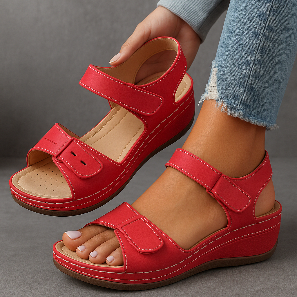 Amelia | Eleganti e raffinati sandali con zeppa 6