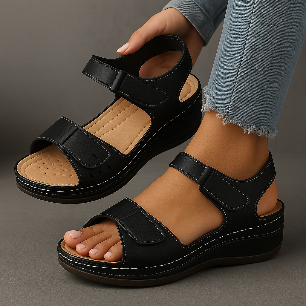 Amelia | Eleganti e raffinati sandali con zeppa 9