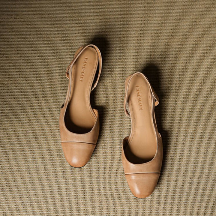 Amelie | Elegante Décolleté Tacco Largo in Pelle con Design Slingback 3