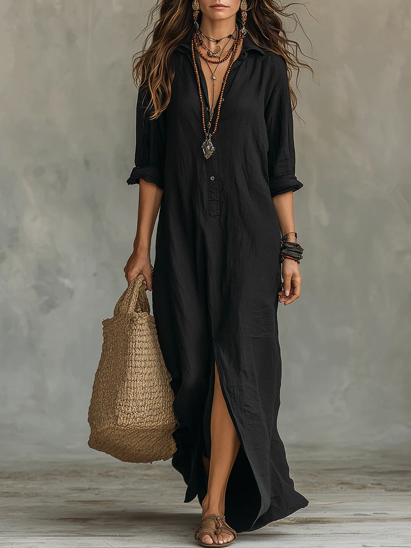 Amelie | Elegante e fluente abito lungo da donna 0