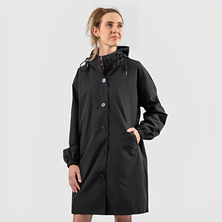 Amelie | Giacca Donna Antipioggia Impermeabile Leggera Cappuccio Regolabile 0