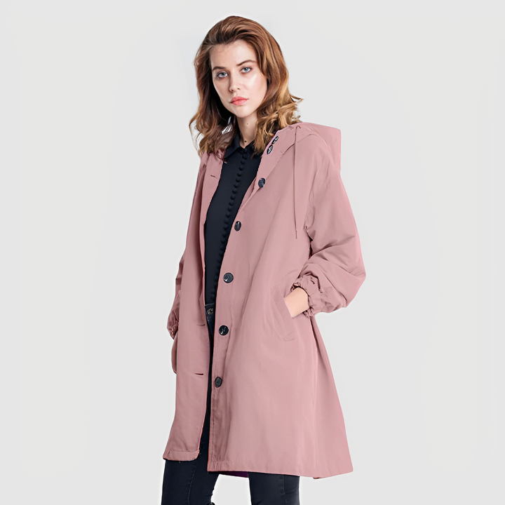 Amelie | Giacca Donna Antipioggia Impermeabile Leggera Cappuccio Regolabile 3