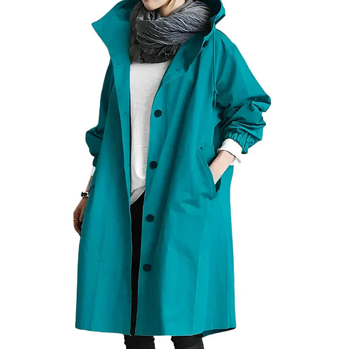 Amelie | Giacca Donna Antipioggia Impermeabile Leggera Cappuccio Regolabile 4