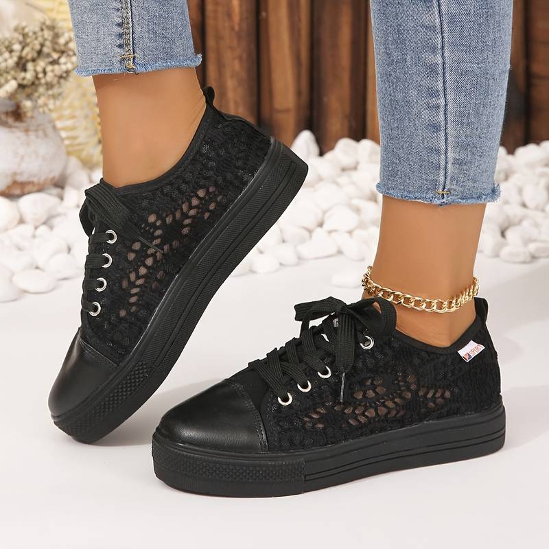 Amelie | Sneakers Eleganti, Traspiranti &amp; Comode in Pizzo 0