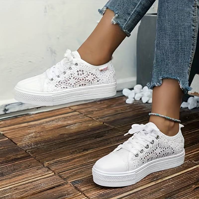 Amelie | Sneakers Eleganti, Traspiranti &amp; Comode in Pizzo 4