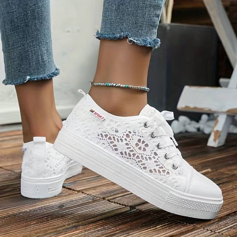 Amelie | Sneakers Eleganti, Traspiranti &amp; Comode in Pizzo 5