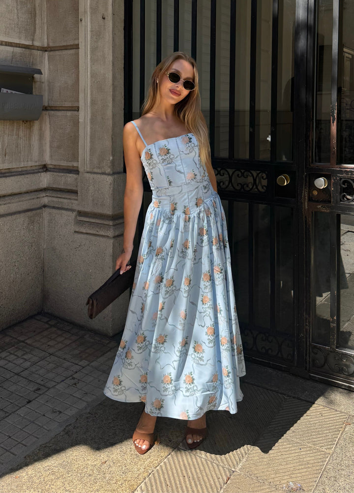 Amelina | Elegante Abito Midi Cerimonia Floreale Donna 3