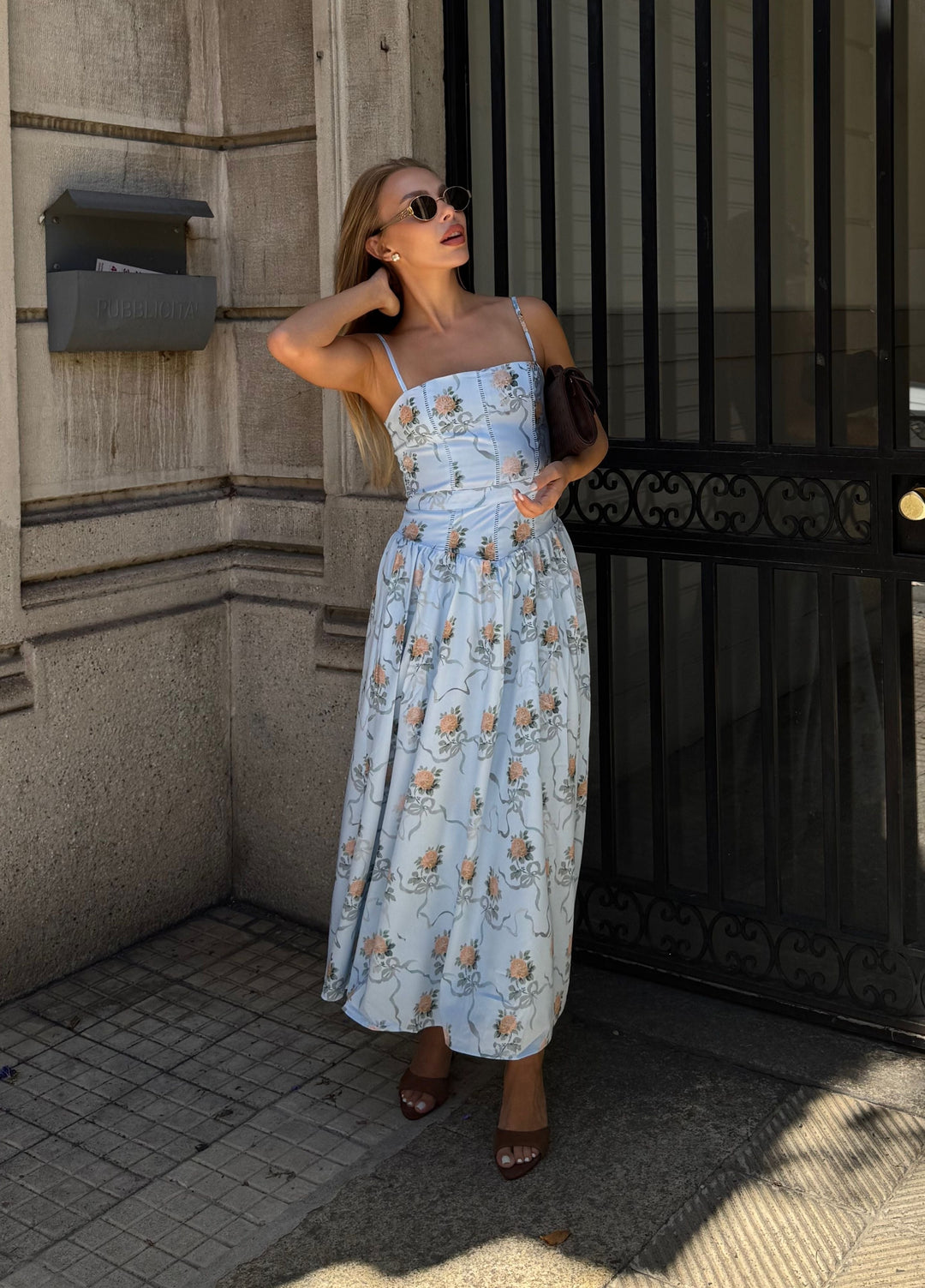 Amelina | Elegante Abito Midi Cerimonia Floreale Donna 4