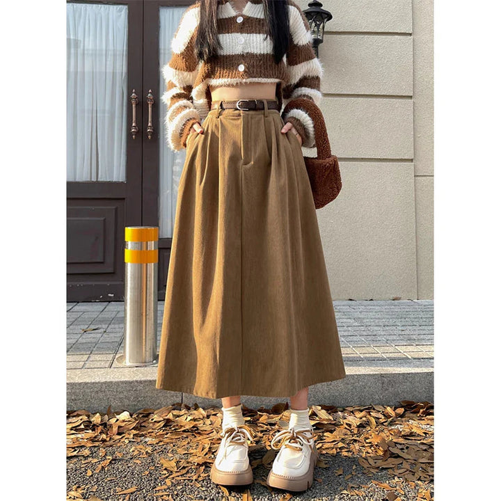 Amina | Gonna Midi in Velluto a Coste – Elegante, Versatile &amp; Confortevole 5