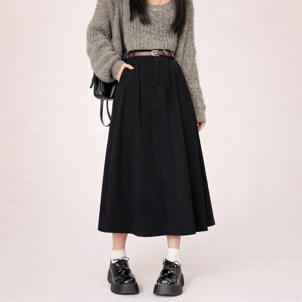 Amina | Gonna Midi in Velluto a Coste – Elegante, Versatile &amp; Confortevole 7