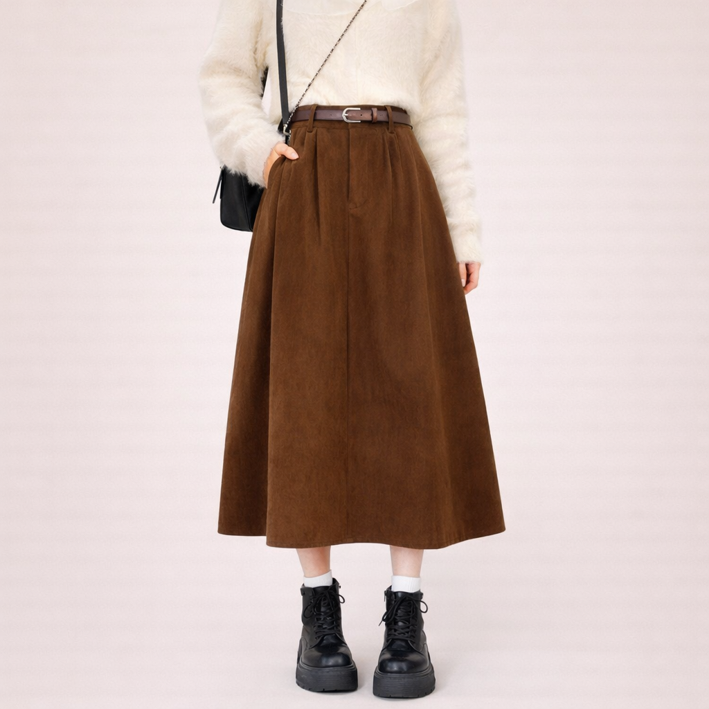 Amina | Gonna Midi in Velluto a Coste – Elegante, Versatile &amp; Confortevole 8