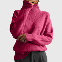 Harper | Maglione A Collo Alto Elegante E Caldo Con Motivo Geometrico
