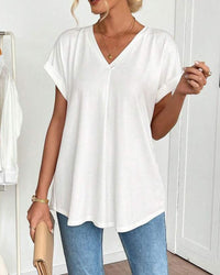 Chiara | T-shirt comoda ed elegante con scollo a V