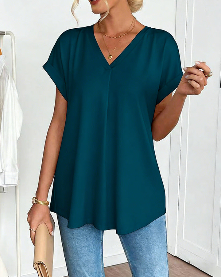Aurelia | Comoda, Elegante & Snellente Maglietta Donna con Scollo a V 6
