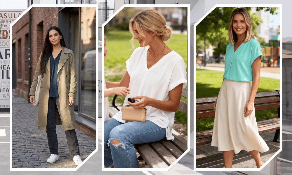 Aurelia | Comoda, Elegante & Snellente Maglietta Donna con Scollo a V 8